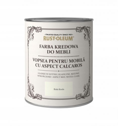 Vopsea creta pentru mobila Rust-Oleum 125 ml alba