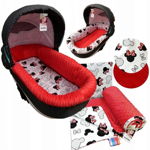  Insert pentru telegondola Alb Minnie Mouse rosie 110 x 30 cm