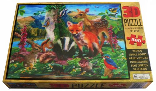  Puzzle 500 3D Howard Robinson ANIMALE Sălbatice