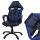  Scaun gaming Giosedio GPR048, piele ecologica neagra si albastra