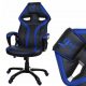  Scaun gaming Giosedio GPR048, piele ecologica neagra si albastra