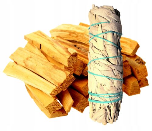 Set bețișoare de tămâie cu salvie albă Palo Santo Sticks palo santo 50 g