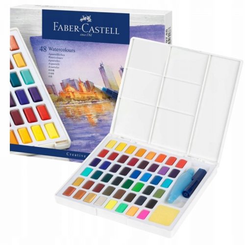  Vopsele acuarele Faber-Castell 48 buc.