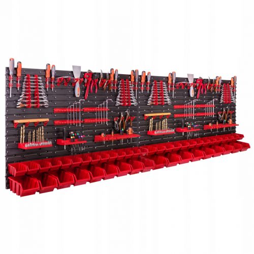  Tabla atelier sticle 230x78 cm negru si rosu