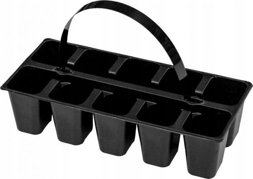  Ghiveci JRK 27,2 cm x 12,2 x 5,5 cm, plastic negru