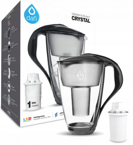  Urcior cu filtru Dafi Crystal 2 l, negru