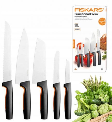  Set de cuțite Fiskars Functional Form într-o cutie, 5 buc.