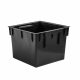  Ghiveci Prosperplast 30 cm x 30 x 22,5 cm, plastic negru