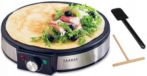  Crepe Maker MARE ÎNCĂLZIRE RAPIDĂ 30cm XXL TRANSA ELECTRONICS 1500W