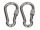  CARABINER 10x100, INOX, CU SECURITATE