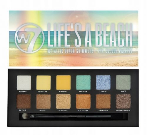  Paleta de fard de pleoape W7 Life's a Beach 9,6 g