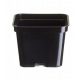 Ghiveci Zoigarden 9 cm x 9 x 9 cm, diametru 9 cm, plastic negru