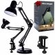  Lampa de birou AGS neagra 10 W