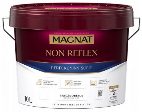 Vopsea perete latex Magnat 10 l, mat alb ca zapada