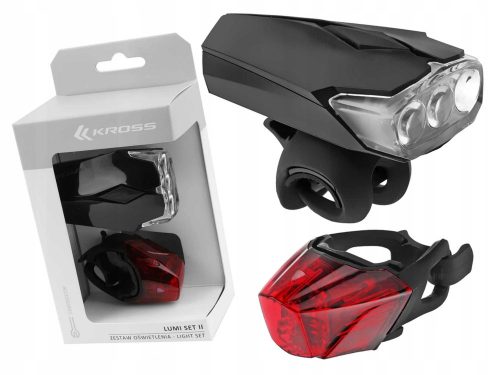  Iluminare pentru biciclete Kross Lumi Set II, baterie de 22 lm