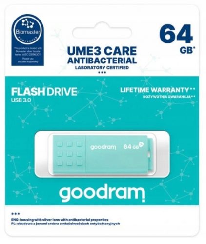  Pendrive GOODRAM UME3-0640CRR11 64 GB USB 3.0 zielony