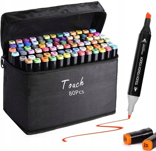  MARKER TOUCH ALCOOL SET 80 BUC. + SAC