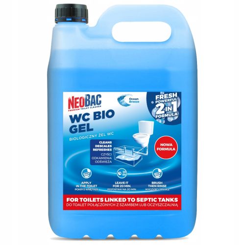  Gel de toaleta NeoBac WC Bio Gel 5 l