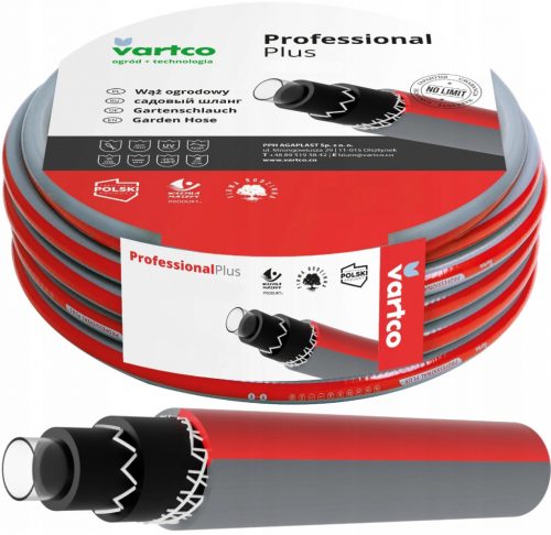  VARTCO PROFESSIONAL+ Furtun de grădină 6 straturi 50m 1/2