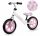  Bicicletă de echilibru Kidwell Rebel 12" Alb, Roz, Gri