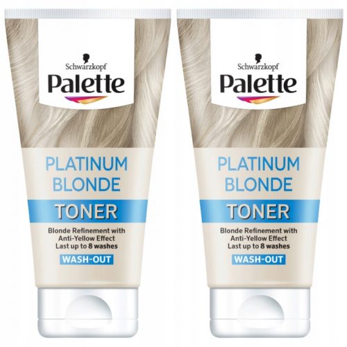  Paleta de clătire pentru păr blond platinat cenușă