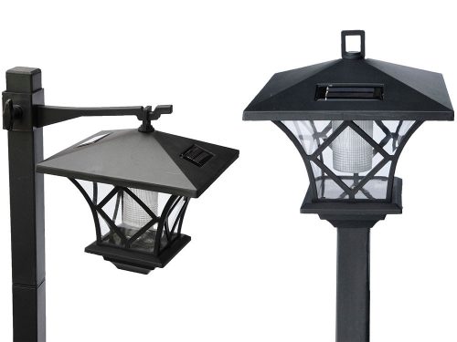  Lampa solara POLIFACH, neagra, 150 cm, 1 buc.