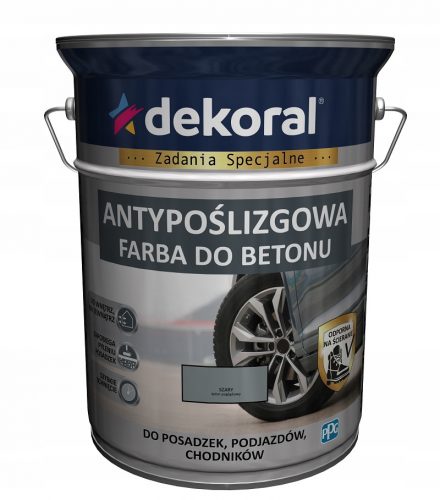 Vopsea beton acrilic Dekoral 5 l Gri mat