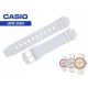  Curea CASIO LRW-250 LRW-250H, alb lucios 12mm