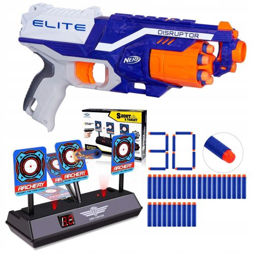  NERF N-STRIKE ELITE DISRUPTOR + SHIELD + SAGETE