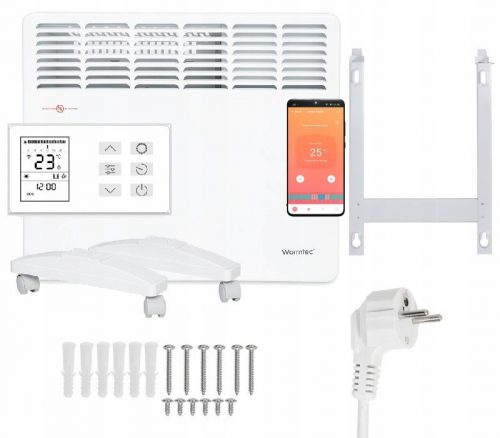  Încălzitor convector alb Warmtec 1000 W