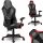  Scaun gaming Sofatel Shiro, piele ecologica neagra si rosie