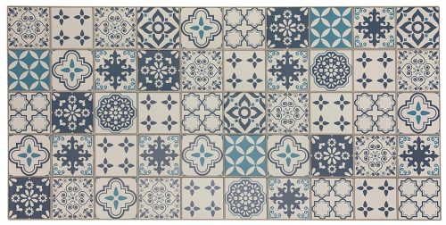 Patchwork Panouri 3D de perete PVC CLADDING BLUE MAT