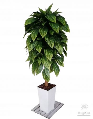 Ficus Smochin artificial ghiveci alb negru 140 cm