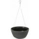  Ghiveci lamela 24 cm x 24 x 13,2 cm diametru 24 cm plastic negru