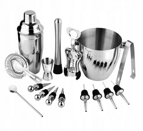 SET BARTENDER XXL PENTRU SHAKER DE BĂUTURI 16 buc 750 ml