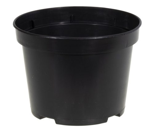  Ghiveci Edoniczki.pl 10 cm x 10 x 7,4 cm diametru 10 cm plastic negru