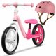  Bicicletă de echilibru Lionelo Alex 12" Alb, Roz + Cască pentru copii pentru o bicicletă scuter, mărime S 50-56cm de la 2 ani Casca Lionelo