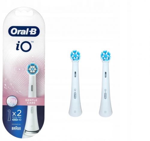  Capete de periuță de dinți Oral-B iO Gentle Care, albe, 2 buc