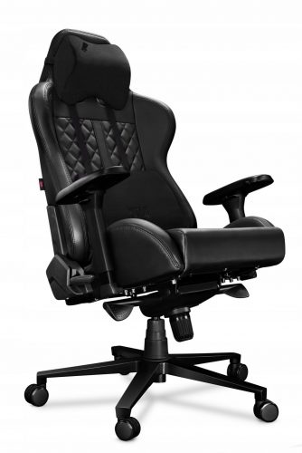  Scaun gaming Yumisu 2050, piele ecologica neagra