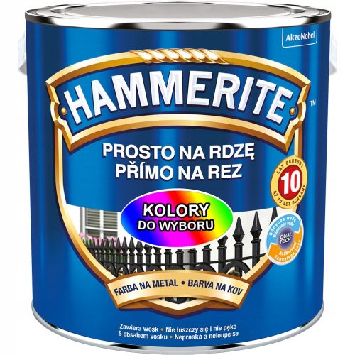 Vopsea acrilica anticoroziva pentru mobila si metal Hammerite 2,5 l