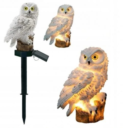  Lampa LED SOLAR OWL (solara), decorativa IP65