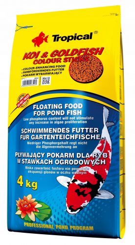  Hrana sub forma de Tropical Koi & Goldfish Color Sticks 4 kg