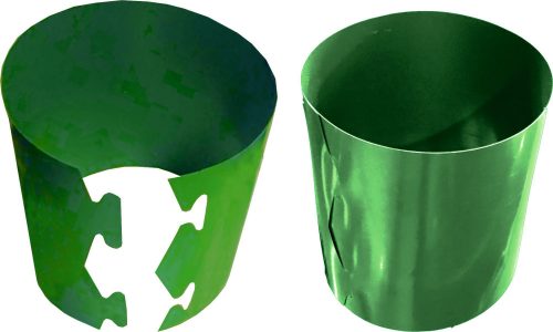  Ghiveci oslonki.net.pl 18 cm x 18 x 18 cm diametru 20 cm plastic nuante de verde