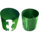  Ghiveci oslonki.net.pl 18 cm x 18 x 18 cm diametru 20 cm plastic nuante de verde