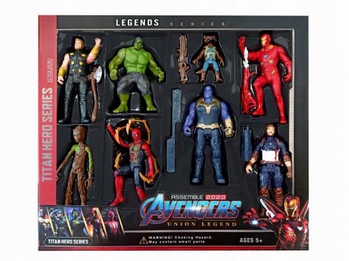  FIGURINETE LED 8in1 AVENGERS THOR THANOS HULK IRONMAN