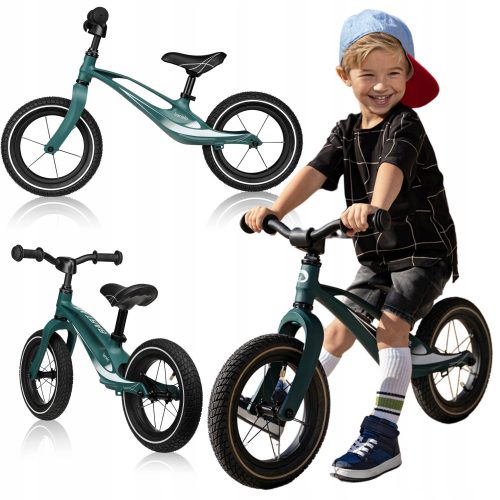  Bicicleta de echilibru Lionelo Bart Air 12", verde