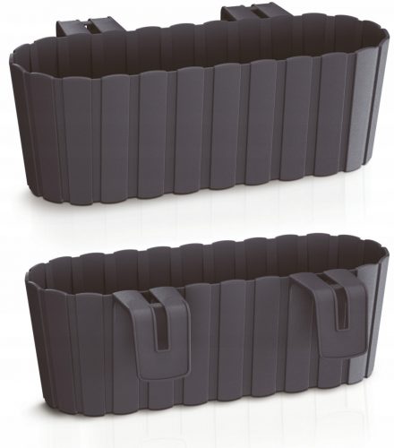  Ghiveci de flori Prosperplast 21,2 cm x 38,3 x 13 cm plastic negru