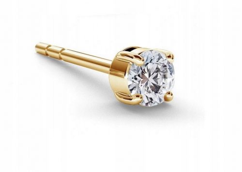  Cercel SWAROVSKI ZIRCONIA 3 mm GOLD DIAMOND