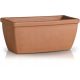  Ghiveci Polnix 43 cm x 19 x 17 cm diametru 19 cm ceramica nuante de maro si bej