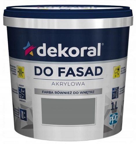  Vopsea acrilica de fatada Dekoral 5 l GRAPHITE mat